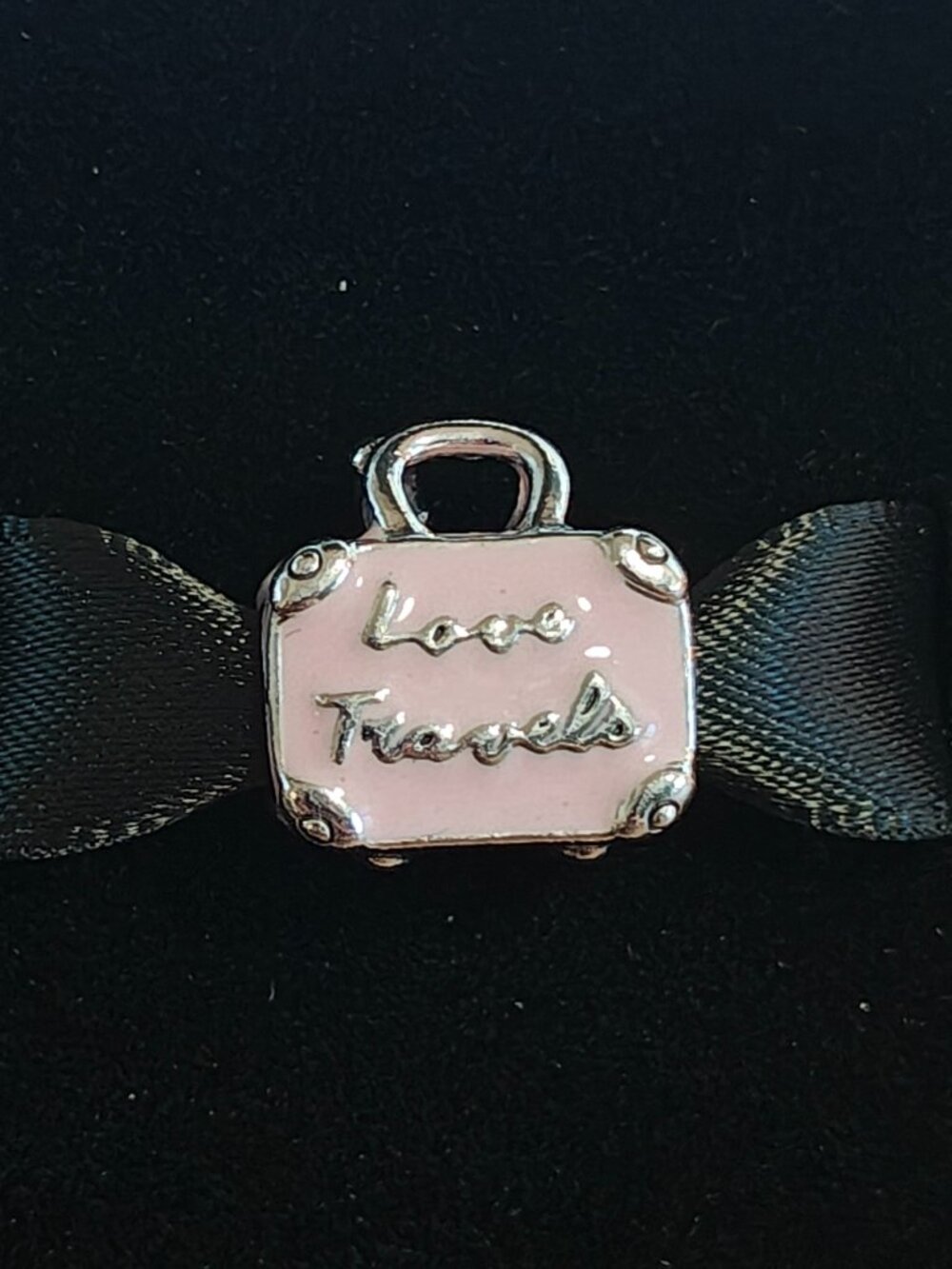 Authentic Pandora Travel Suitcase Bag Charm with Pink Enamel - 798063EN124